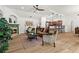 Spacious living room with fireplace, hardwood floors, and open floor plan at 4068 Cottage Oaks Dr, Acworth, GA 30101