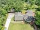 Aerial view of home and its well maintained lawn and drive at 4820 Yeager Rd, Douglasville, GA 30135