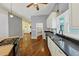 Spacious kitchen with window view over the sink, and adjacent dining area at 4820 Yeager Rd, Douglasville, GA 30135