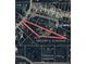 Image of property lines on map in a heavily wooded area at 4820 Yeager Rd, Douglasville, GA 30135