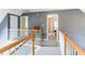 View of the upstairs hallway with grey walls, white trim, and carpeted floors at 118 Valleyside S Dr, Dallas, GA 30157