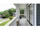 Picturesque porch with stone accents, offering serene outdoor views at 118 Valleyside S Dr, Dallas, GA 30157