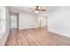 Spacious living room with hardwood floors and neutral walls at 1595 Cedar Hl, Douglasville, GA 30134