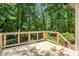 New wooden back deck with view of the lush back yard at 944 Pine Ridge Dr, Stone Mountain, GA 30087