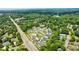 Aerial view of neighborhood with tennis courts, mature trees, and well-manicured lawns at 4992 Concert Ln, Marietta, GA 30066