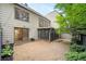 Backyard featuring a screened porch, gravel, and mature landscaping, ideal for relaxation and entertaining at 76 Forrest Pl, Atlanta, GA 30328