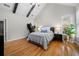 Bedroom with wood floor, high ceilings, ceiling fan and windows at 998 Regal Hills Ln, Mableton, GA 30126