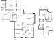 Complete floorplan showcasing the layout of the house, including the bedrooms, bathrooms, living spaces, kitchen, and office at 998 Regal Hills Ln, Mableton, GA 30126