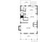 Detailed floor plan showcasing the layout of the kitchen, living room, and porch of the home at 207 Wesley Ne Ave, Atlanta, GA 30307