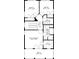 Floor plan with bedrooms, a primary bathroom, a hall, and a walk-in closet at 207 Wesley Ne Ave, Atlanta, GA 30307