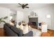 Bright and airy living room with fireplace, hardwood floors, neutral decor and lots of natural light at 513 Boulevard Se, Atlanta, GA 30312