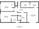 Layout featuring bedrooms, laundry, sitting room, walk-in closet and bathroom at 1421 Hendon Rd, Woodstock, GA 30188