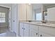 Bathroom featuring granite counters, and sink and tile floors at 238 Linford Dr, Locust Grove, GA 30248