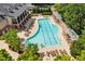 A shared community pool with lounge chairs and pergolas providing a resort-like feel for residents at 4676 Ivygate Se Cir, Atlanta, GA 30339