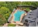 Overhead shot of shared pool with lounge chairs, green landscaping, and an inviting recreational space at 4676 Ivygate Se Cir, Atlanta, GA 30339
