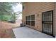 Backyard view with exterior door and security door at 4844 W Park Cir # 4844, College Park, GA 30349