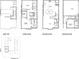 Floor plans for this townhome featuring the roof top, third, second and ground floors at 1954 8Th St, Chamblee, GA 30341
