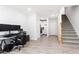 Finished basement featuring a stairwell, sleeping nook, office space and kitchenette at 2610 Oglethorpe Ne Cir, Brookhaven, GA 30319