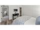 Well-lit bedroom featuring stylish decor and seamless access to other rooms at 2936 Summitop Ne Rd, Marietta, GA 30066