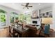 Comfortable living room with brick fireplace and lots of natural light at 2936 Summitop Ne Rd, Marietta, GA 30066