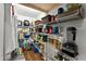 Walk-in pantry with metal shelving and ample storage space at 2936 Summitop Ne Rd, Marietta, GA 30066
