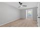 Bright, airy bedroom with hardwood floors and a modern ceiling fan at 378 Grant Park Pl, Atlanta, GA 30315