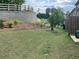 Expansive backyard featuring a lush lawn and retaining wall, perfect for outdoor activities and relaxation at 6780 Cedar Glen Rd, Peachtree Corners, GA 30360