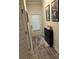 Entryway features wood look flooring and shoe storage next to a back door at 6780 Cedar Glen Rd, Peachtree Corners, GA 30360