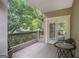 Relaxing balcony with ample space for outdoor seating features a great view and privacy at 3192 Paces Mill Rd, Atlanta, GA 30339