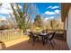 Lovely outdoor deck with table and chairs, perfect for entertaining at 3224 Canary Ct, Decatur, GA 30032