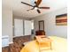 Bedroom featuring hardwood floors, ceiling fan, and neutral wall colors at 3224 Canary Ct, Decatur, GA 30032