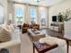 Bright living room with large windows, modern furniture, hardwood floors, and neutral decor at 1276 Longreen Terrace Nw # 115, Atlanta, GA 30318