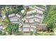Aerial view of community layout with mature trees and landscaping at 3857 Felton Hill Sw Rd # 9, Smyrna, GA 30082