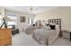 Bedroom featuring 2 beds, neutral paint, large windows, and ceiling fan at 4566 Fountain Ne Dr, Marietta, GA 30067