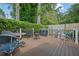 Wide deck area with plenty of outdoor seating perfect for entertaining guests at 4566 Fountain Ne Dr, Marietta, GA 30067
