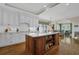 Gourmet kitchen with a large center island and pristine white cabinets at 4566 Fountain Ne Dr, Marietta, GA 30067