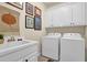 Functional laundry room with a sink and ample cabinet space at 4566 Fountain Ne Dr, Marietta, GA 30067