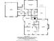 Detailed floor plan showcasing the layout of a single-Gathering home with dimensions at 255 Henson Way, Canton, GA 30115