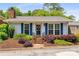 Charming home featuring a brick chimney, blue shutters, and well-maintained landscaping at 1140 Moorestown Cir, Decatur, GA 30033