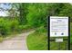 Well-maintained South Peachtree Creek Trail with visible signage and clear trail markers at 1140 Moorestown Cir, Decatur, GA 30033