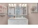 Stylist bathroom features double mirror with updated lighting at 1990 Cooper Lakes Dr, Grayson, GA 30017