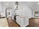 Stylish kitchen island with oven and plenty of counter space at 4178 Castle Pines Ct, Tucker, GA 30084