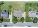 Aerial view of a home showcasing its location and well-maintained landscaping at 737 Heritage Post Ln, Grayson, GA 30017
