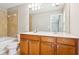 Bathroom with double sink vanity, and shower-tub combination at 2252 Limehurst Ne Dr, Atlanta, GA 30319