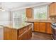 Bright kitchen with stainless appliances, granite countertops, and center island feature at 2252 Limehurst Ne Dr, Atlanta, GA 30319