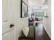 Hallway view leading to the living area and featuring a comfortable bench at 2700 Pine Tree Ne Rd # 1208, Atlanta, GA 30324