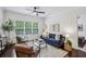 Comfortable living room with stylish furniture and a large window at 2700 Pine Tree Ne Rd # 1208, Atlanta, GA 30324