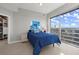 Inviting bedroom with neutral tones, bright windows with a view and closet at 400 W Peachtree Nw St # 3611, Atlanta, GA 30308