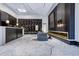 Elegant lobby area with designer decor, a fireplace, and marble flooring at 400 W Peachtree Nw St # 3611, Atlanta, GA 30308