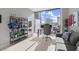Bright office with city views, gray sofa and decorative shelving at 400 W Peachtree Nw St # 3611, Atlanta, GA 30308